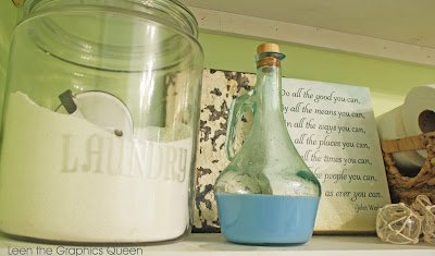 green white laundry