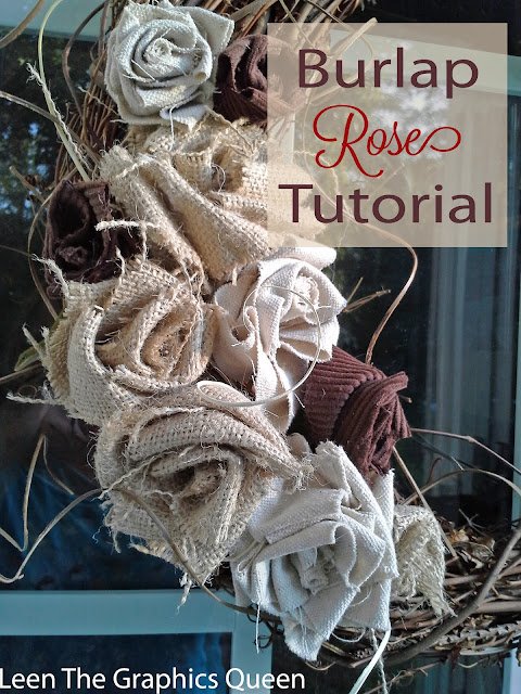burlap rose tutorial