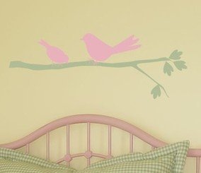 Birds on Branch Vinyl Wall Decal