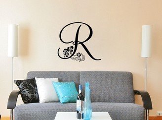 Custom Lettering Monogram Vinyl Wall Decal