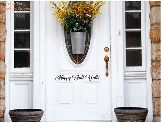 Happy Fall Yall Door Decal Autumn Decoration