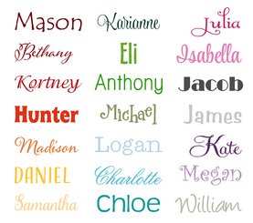 Name Wall Decal Childs Name Family Name