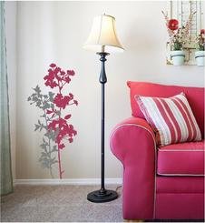 Tall Wispy Wildflowers Vinyl Wall Decal