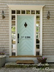 Street Number Door Decal