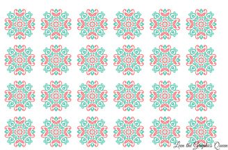 Medallion Shaped Wall Decals Set of 24 decals Nursery Kid Room Decor (medallion)