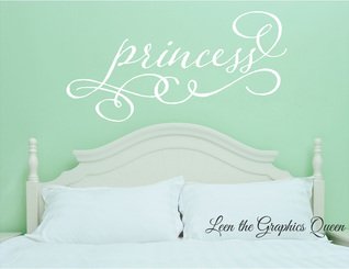 Princess Wall Decal Pretty Fancy Script Lettering
