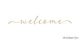 Script Style Welcome Front Door Vinyl Wall Decal