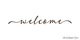 Script Style Welcome Front Door Vinyl Wall Decal
