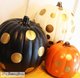 black white and orange pumpkin gold dot decorating kit