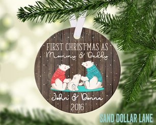 First Christmas as Mommy and Daddy Ornament