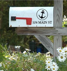 mailbox with anchor