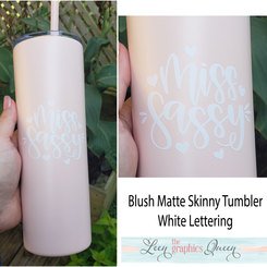 Metal Skinny Tumbler Travel Cup Fun Saying