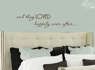 And They Loved Happily Ever After Vinyl Wall Decal